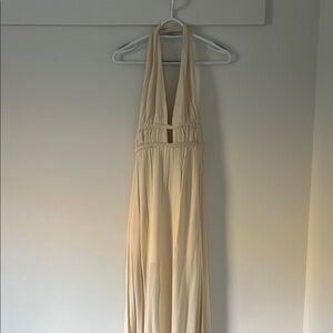 ILLA ILLA Cream Halter Sundress for Brides